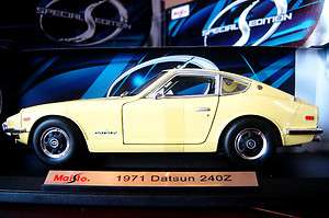 18 MAISTO1971 Datsun 240Z Yellow L@@K NICE CAR  