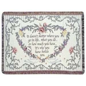  TAPESTRY THROW SIMPLY HOME ANNIVERSARY WEDDING