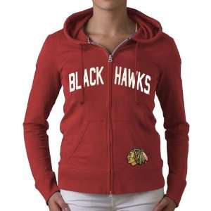  Chicago Blackhawks Rescue Red Womans Pep Rally Hooded 