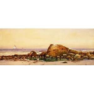 Hand Made Oil Reproduction   Alfred Thompson Bricher   32 x 12 inches 