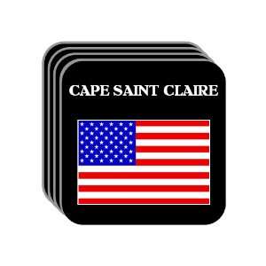  US Flag   Cape Saint Claire, Maryland (MD) Set of 4 Mini 