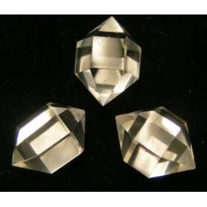   Very Clear Tumbled Point Crystals Layout Grid Stones Sacred Geometry