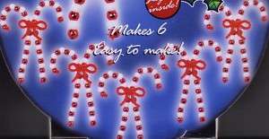 Dbl Candy Cane Bead Accent or Xmas Ornament Kit Makes 6  