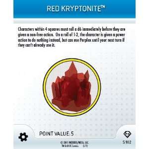    HeroClix Red Kryptonite # S102 (Limited)   Superman Toys & Games