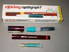 ROTRING Rapidograph F 1.4mm TUNGSTEN TIP Drawing Pen In Box NEW Old 