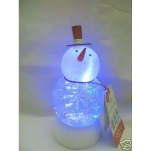  Hallmark Lighted Snowman Snow Globe 