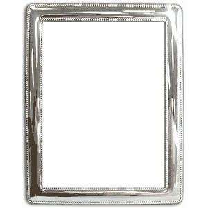  Our Italian sterling classic with perle bead trim   8x10 