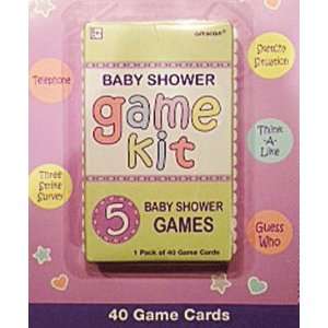  Baby Shower Game Kit   5 Baby Shower Games: Baby
