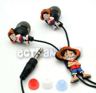 One Piece Luffy 3.5mm Earphone Earbud Headset/HP723  