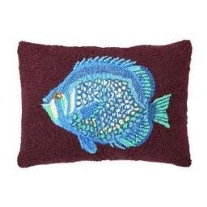  Blue Reef Fish Hook Pillow 