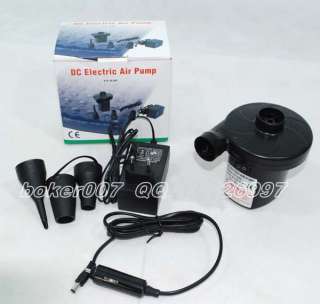 AC 220V/DC12V TWO WAY ELECTRIC PUMP FOR AIR BED/BOAT 50W  