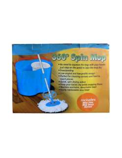 Spin Mop Kit Magic Mop 360° Spin MicroFiber Strands Mop And Bucket 