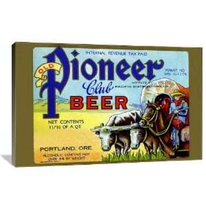  Old Pioneer Club Beer   Gallery Wrapped Canvas   Museum 