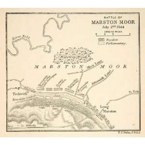   Royalist Parliament Map   Original In Text Lithograph