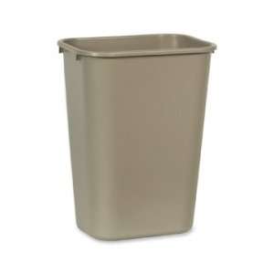  Rubbermaid Standard Series Deskside Wastebasket   Beige 