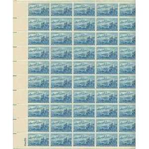 Detroit Skyline/Cadillac Landing Sheet of 50 x 3 Cent US Postage 