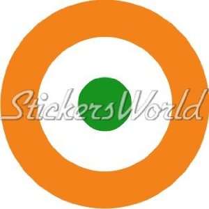 INDIA Indian AirForce IAF Aircraft Roundel 4 (100mm) Vinyl Sticker 