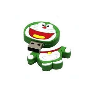  2GB Lovely Doraemon Cartoon USB Flash Drive Green 