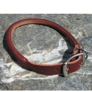  Circle T Leather Dog Collar Rolled Latigo 16 inch Pet 