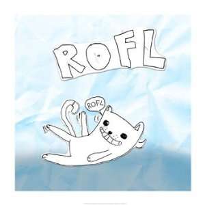  ROFL Cat Poster by Tyler Kearns (14.00 x 14.00)