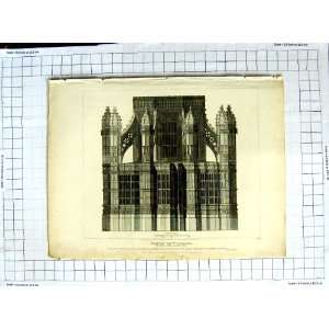    1808 Henry Vii Chapel Architecture Roffe Thorowaite