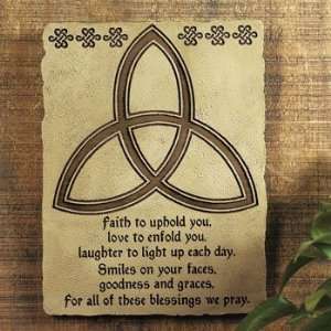 Trinity Knot With Irish Blessing Plaque   Party Decorations & Wall 