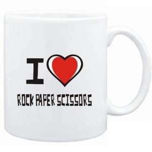    Mug White I love Rock Paper Scissors  Sports: Sports & Outdoors