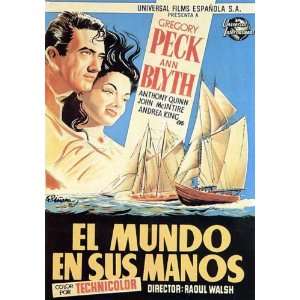   Spanish B 27x40 Gregory Peck Ann Blyth Anthony Quinn
