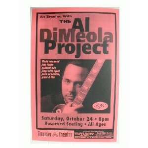  Al Dimeola Project handbill Poster Denver 