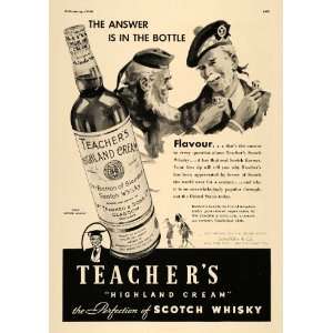  1936 Ad Schieffelin Teachers Highland Cream Scotch 