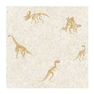   Olson Kids CK7646 Dinosaur Fossil Wallpaper, Beige
