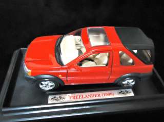 Burago FREELANDER 1998 Red Die Cast Car Italy Affixed  