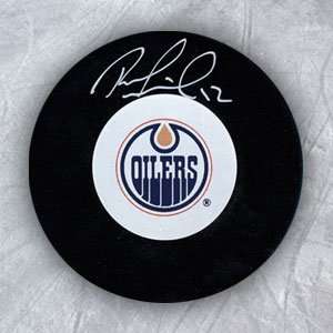  ROBERT NILSSON Edmonton Oilers Autographed Hockey PUCK 