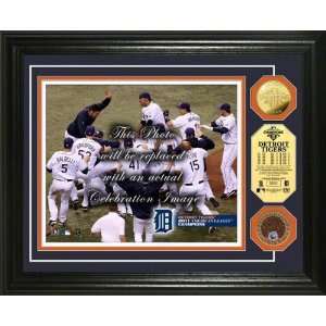  MLB Detroit Tigers 2011 AL Champs Infield Dirt Coin Photo 