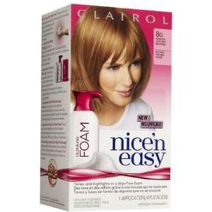 Clairol Nice n Easy Color Blend Foam Hair Color, 8G, Medium Golden 