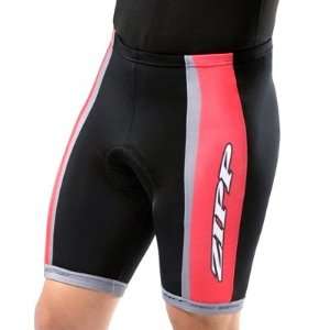  ZIPP Mens Cycling Shorts   Black/Silver/Red: Sports 
