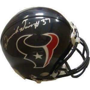  Dominick Davis Signed Texans Mini Helmet Sports 