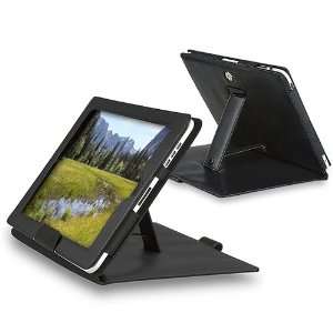  Black Leather Case compatible with iPad With Built in 