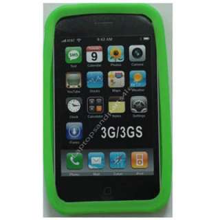 Lot 2 Black Silicon Case Cover for Apple iPhone 3G 3GS  