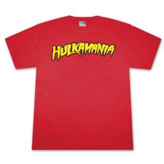 Hulk Hogan WWF Wrestling Hulkamania Red Graphic T Shirt  