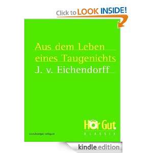 Aus dem Leben eines Taugenichts (German Edition) Josef von 