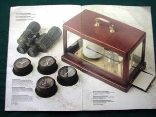 Wempe Maritime Chronometers Clocks 1981 Catalog  