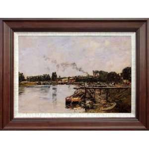   Oil Paintings: Saint Valery Sur Sommebbeville Canal: Home & Kitchen