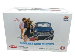 Brand new 118 scale diecast model of Morris Mini Minor White 50th 