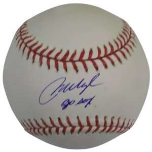  MLB Boston Red Sox Mo Vaughn Go Sox Autographed Baseball 