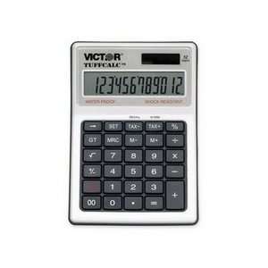 Victor TUFFCALC Waterproof/Washable Business Calculator12 Character(s 