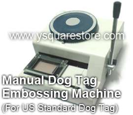 Manual ID GI Steel Military Dog Tag Machine Embosser 52  