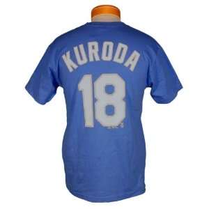   Angeles Dodgers Dodgers HIROKI KURODA 18 Player Tee: Sports & Outdoors