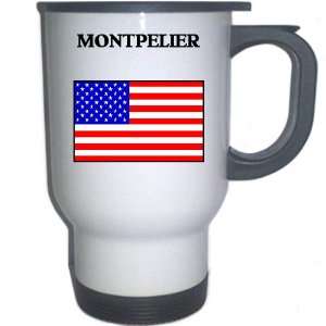  US Flag   Montpelier, Vermont (VT) White Stainless Steel 