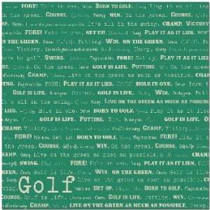  Golf Words 12X12 25Ct (Case of 1) Arts, Crafts & Sewing